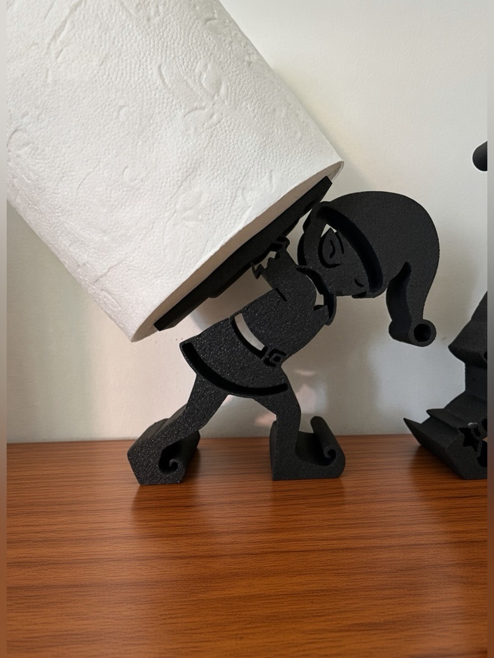 2 Christmas Elf Toilet Paper Holders - Picture 3 of 7